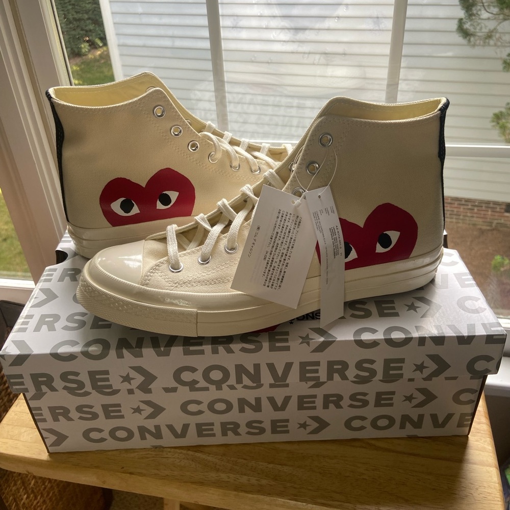 Brand new with box, Commes des Garçons Converse in Beige size 11.